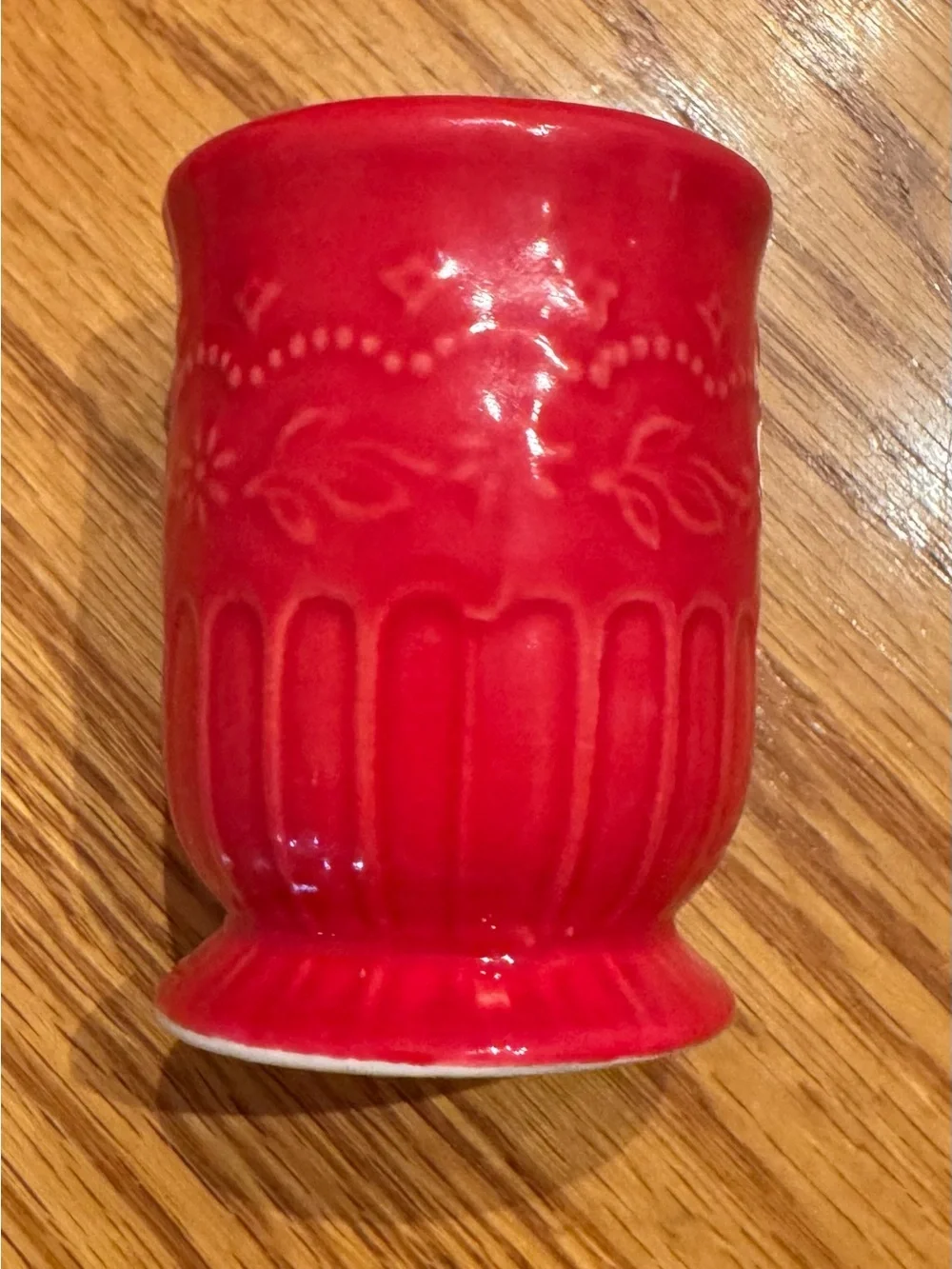 The Pioneer Woman Red Ceramic Creamer with Salt & Pepper Shakers
